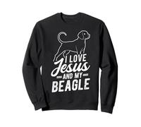 I LOVE JESUS AND MY Beagle Christian Beagle Lover Sweatshirt