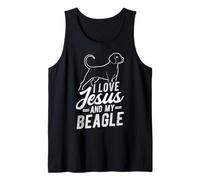 I Love Jesus and My Beagle Christian Beagle Lover Tank Top