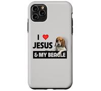 I Love Jesus and My Beagle Dog Mom Dad Pet Parent Christians Case for iPhone 11 Pro Max