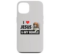 I Love Jesus and My Beagle Dog Mom Dad Pet Parent Christians Case for iPhone 13
