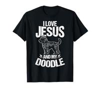 I Love Jesus and My Doodle Christian Dog Lover T-Shirt
