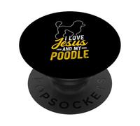 I LOVE Jesus AND MY Poodle Christian Poodle Lover PopSockets Adhesive PopGrip
