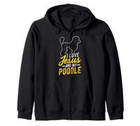 I LOVE Jesus AND MY Poodle Christian Poodle Lover Zip Hoodie