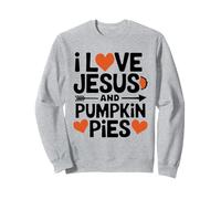 I Love Jesus And Pumpkin Pie Squad Thanksgiving Matching Sweatshirt