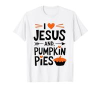 I Love Jesus and Pumpkin Pie Squad Thanksgiving Matching T-Shirt