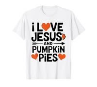 I Love Jesus and Pumpkin Pie Squad Thanksgiving Matching T-Shirt