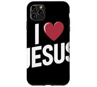 I Love Jesus Bold Letter Christian Faith Religious Apparel Case for iPhone 11 Pro Max