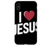 I Love Jesus Bold Letter Christian Faith Religious Apparel Case for iPhone XS Max
