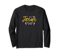 I Love Jesus But I Cuss A Little Funny Christian Gift Long Sleeve T-Shirt