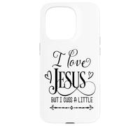 I love Jesus but i cuss a little God Religious Case for iPhone 15 Pro
