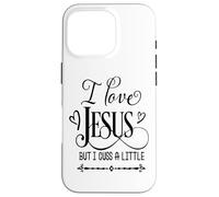 I love Jesus but i cuss a little God Religious Case for iPhone 16 Pro