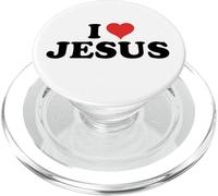 I Love Jesus (Classic Heart Graphic) PopSockets PopGrip for MagSafe