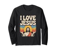 I Love Jesus Inspirational Christian Design Long Sleeve T-Shirt