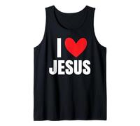 I Love Jesus Name Personalized Men God BFF Friend Bible Pray Tank Top