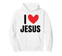 I Love Jesus Name Personalized Men Guy BFF Friend Heart God Pullover Hoodie