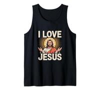 I Love Jesus Radiant Savior Art Tank Top