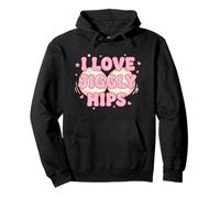 I Love Jiggly Hips Cute Valentine Body Positive Pullover Hoodie