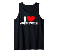 I Love John Pork Red Heart John Pork Meme John Pork Tank Top