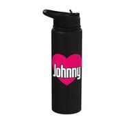 I Love Johnny Cute First Name I Heart Johnny Stainless Steel Insulated Water Bottle