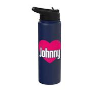 I Love Johnny Cute First Name I Heart Johnny Stainless Steel Insulated Water Bottle