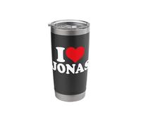 I Love Jonas, I Heart Jonas Stainless Steel Insulated Tumbler