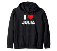 I Love Julia Zip Hoodie