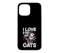 I Love K-Pop And Cats Kawaii K-Pop Anime Case for iPhone 13 Pro Max