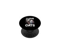 I Love K-Pop And Cats Kawaii K-Pop Anime PopSockets Adhesive PopGrip