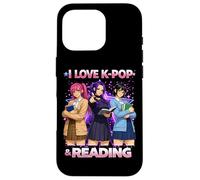 I Love K-Pop and Reading Bookworm Girls Women Case for iPhone 16 Pro