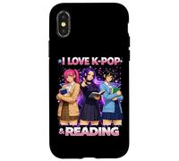 I Love K-Pop and Reading Bookworm Girls Women Case for iPhone X/XS