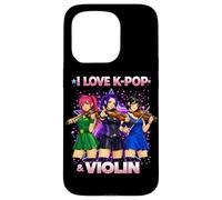 I Love K-Pop and Violin Korean Pop Music Idol Girls Women Case for iPhone 15 Pro