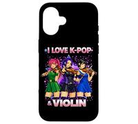 I Love K-Pop and Violin Korean Pop Music Idol Girls Women Case for iPhone 16