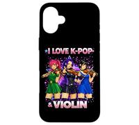 I Love K-Pop and Violin Korean Pop Music Idol Girls Women Case for iPhone 16 Plus