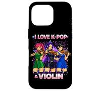 I Love K-Pop and Violin Korean Pop Music Idol Girls Women Case for iPhone 16 Pro