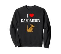 I Love Kangaroos I Heart Kangaroos Australian Kangaroo lover Sweatshirt
