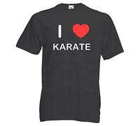 I Love Karate - Extra Large Black T Shirt