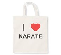 I Love Karate - Natural Cotton Tote Bag