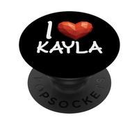 I Love Kayla Name Personalized Women Heart BFF Friend Girls PopSockets Adhesive PopGrip