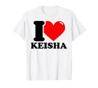 I Love Keisha T-Shirt, Men, White, 5X-Large