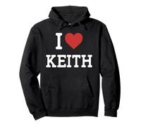 I Love Keith - I Heart Keith - Funny Gift For Keith Pullover Hoodie