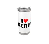 I Love Keith - I Heart Keith Stainless Steel Insulated Tumbler