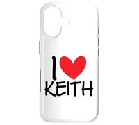 I Love Keith Name Heart Personalized Men Guy BFF Friend Him Case for iPhone 17