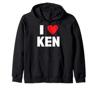 I Love Ken Zip Hoodie