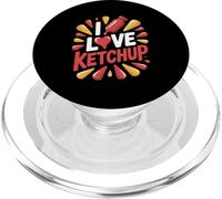 I Love Ketchup Foodie Humor Artwork PopSockets PopGrip for MagSafe
