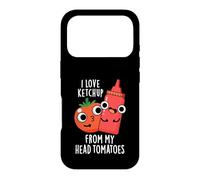 I Love Ketchup From My Head Tomatoes Funny Food Pun Case for iPhone 17 Pro