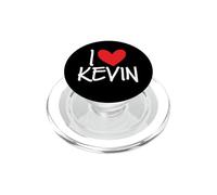 I Love Kevin Name Personalized Men Guy BFF Friend Heart PopSockets PopGrip for MagSafe