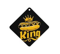 I Love King of Burger Car Aromatherapy Tablets | Air Freshener Hanging Scented Cards Home Rooms Bathrooms Wardrobe