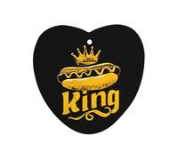 I Love King of Burger Car Aromatherapy Tablets | Air Freshener Hanging Scented Cards Home Rooms Bathrooms Wardrobe
