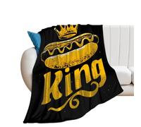 I Love King of Burger Soft Flannel Blanket 250g