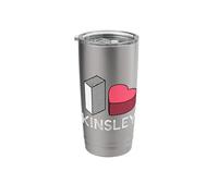 I Love Kinsley Personalized First Name Kinsley Stainless Steel Insulated Tumbler